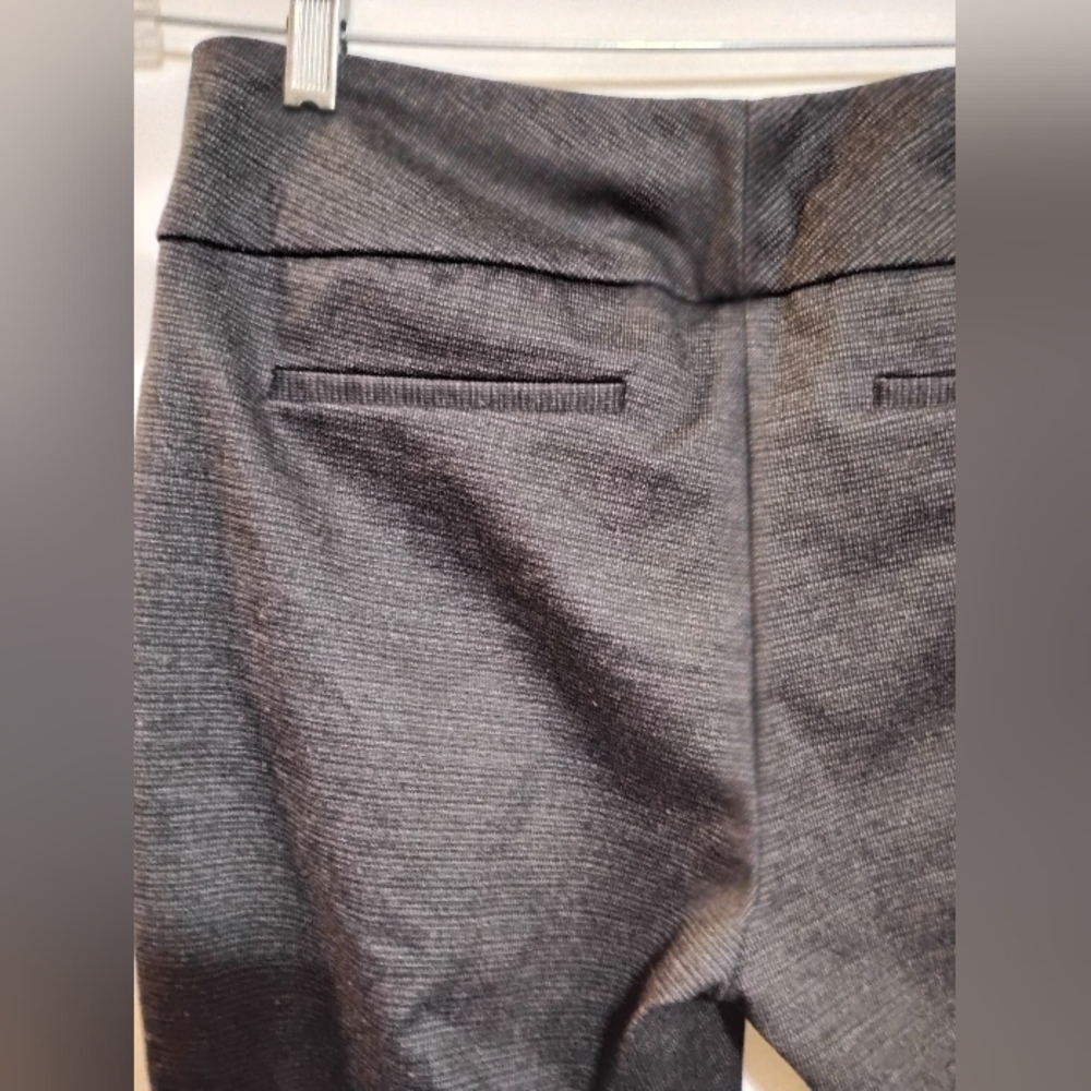 Dalia Charcoal Pants SlipOn Stretchy Dark Brown Polyester Rayon Spandex M - Picture 7 of 10